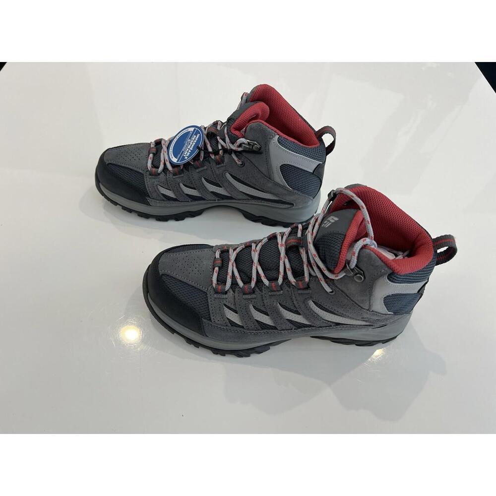 Columbia Women's Crestwood Mid Graphite Waterproof Hiking Boots, BL5371 Size 9 - Picture 3 of 10